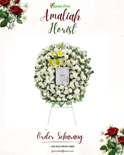 Krans Bunga Duka Cita di Sungaijawi Luar